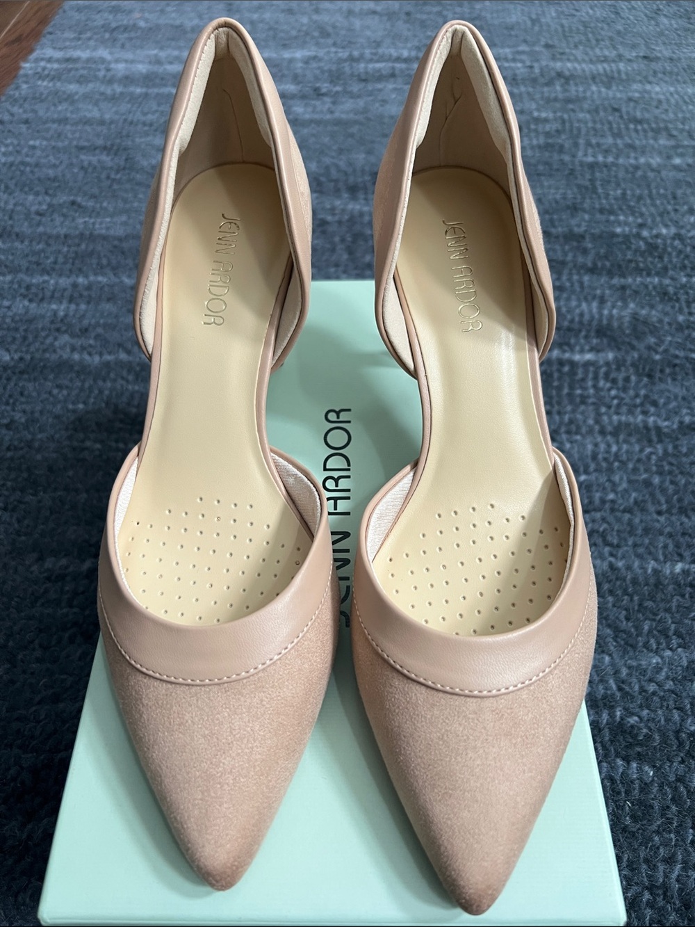 NEW Jenn Ardor Pointed-Toe D'Orsay Pumps in Nude - 7